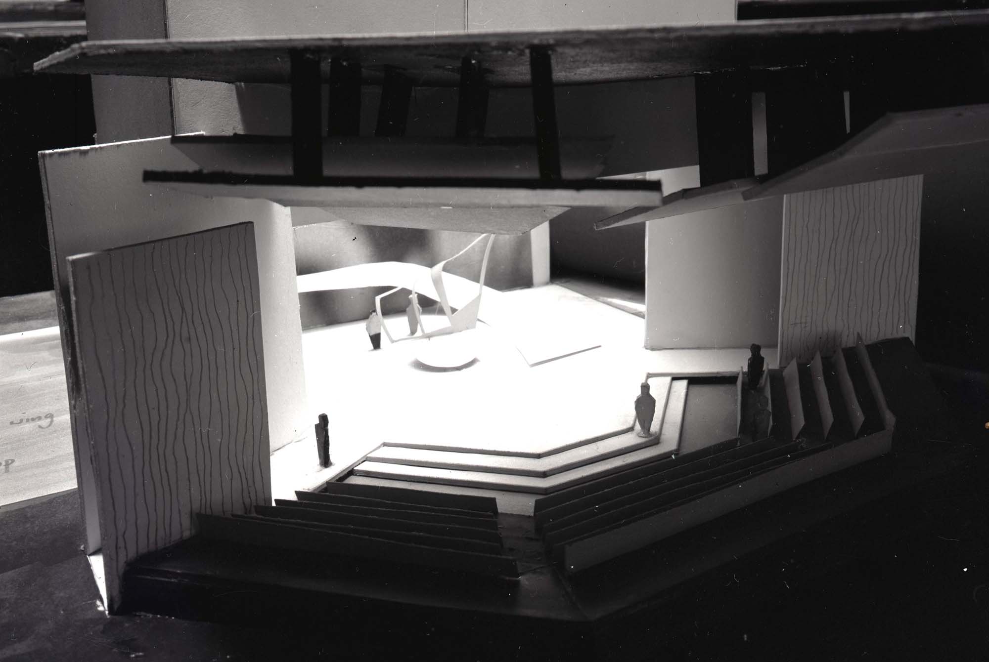 A design model of Leicester's new civic theatre, 1969 - Leicester City Council