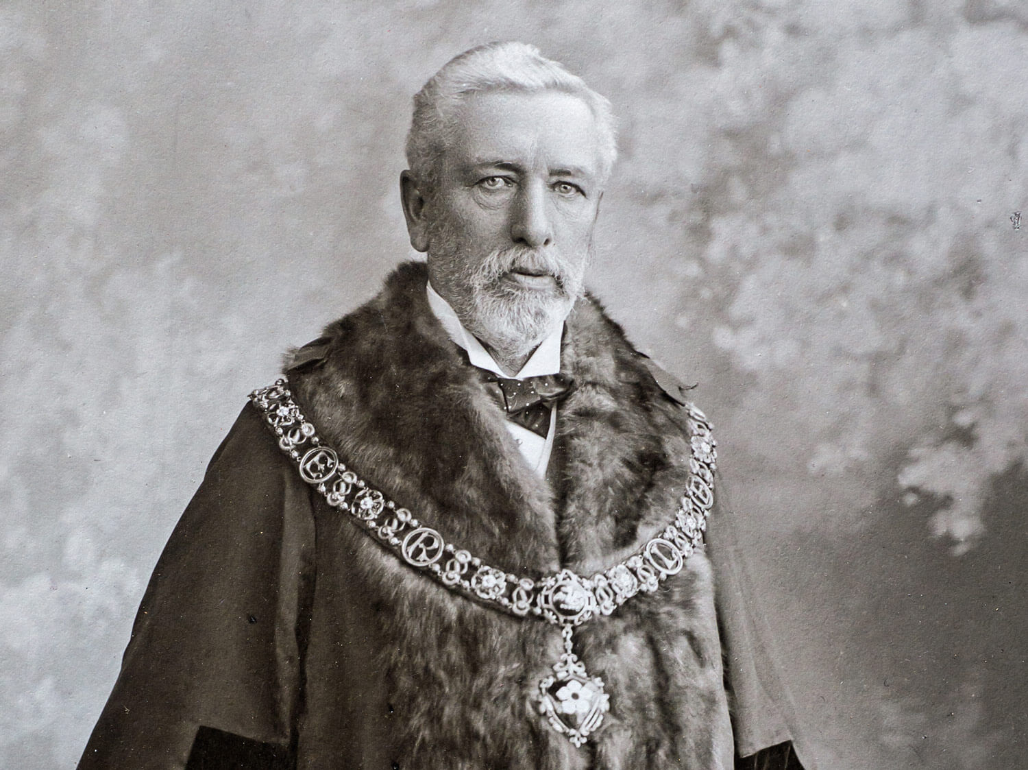 Edward Wood as Mayor in 1888 -