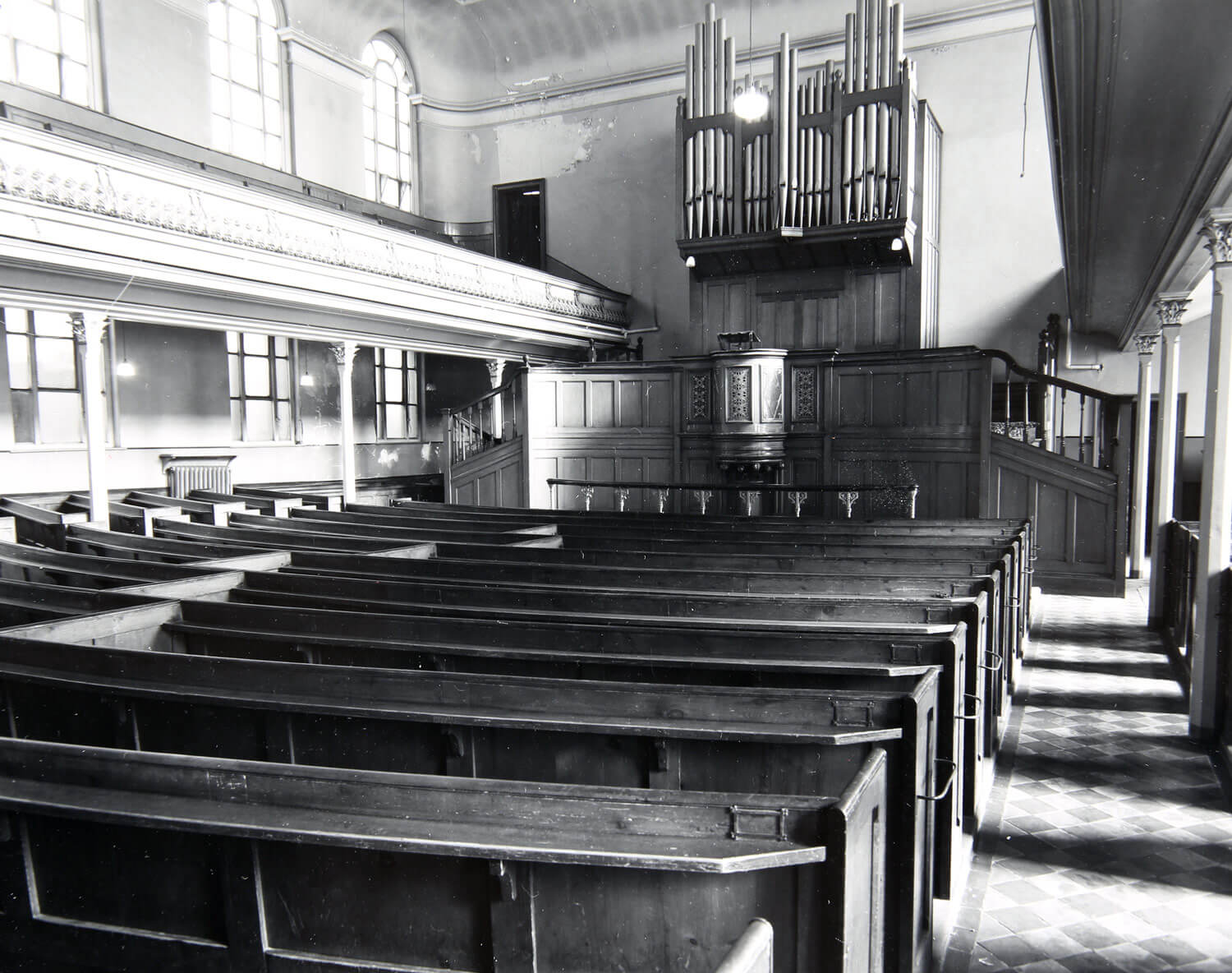 Interior of the Congregational Chapel - Leicestershire Record Office