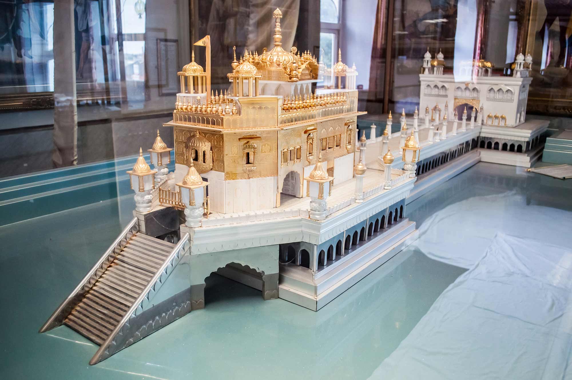 A beautiful scale model of the Golden Temple in Amritsar -