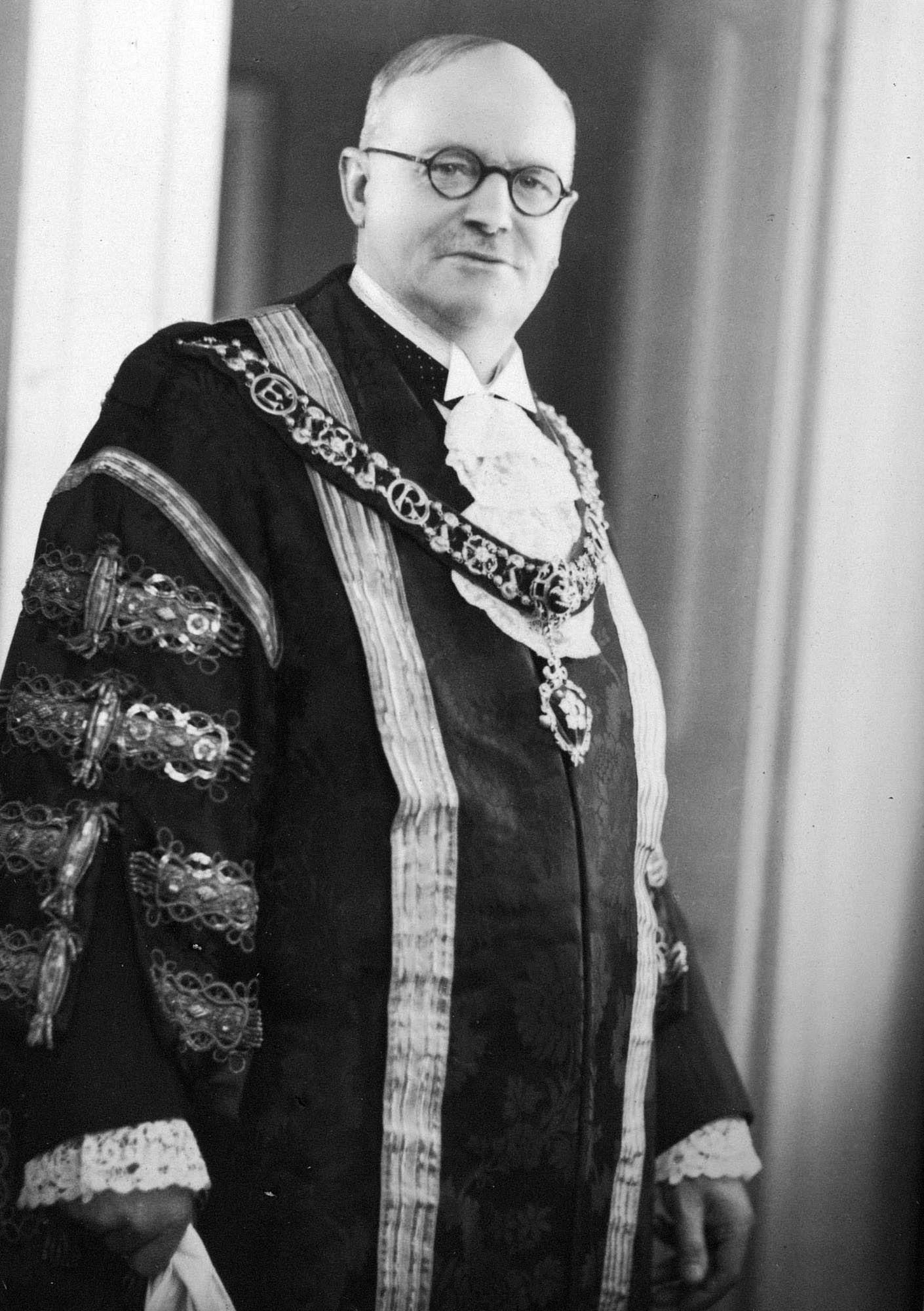 Lord Mayor, Councillor Frank Acton, who opened the building in 1938 -