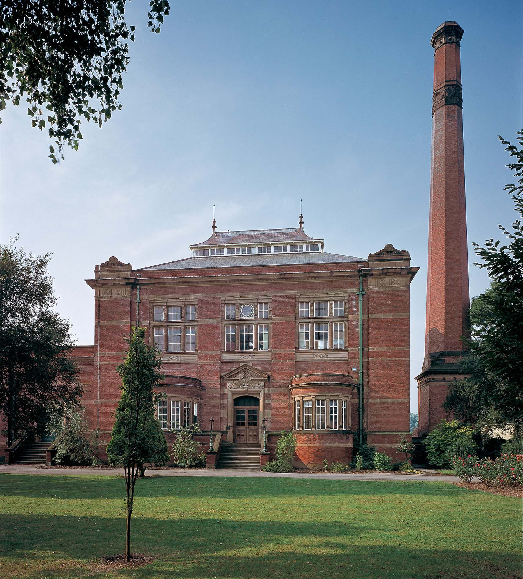 A view of the magnificent Victorian building and chimney - 