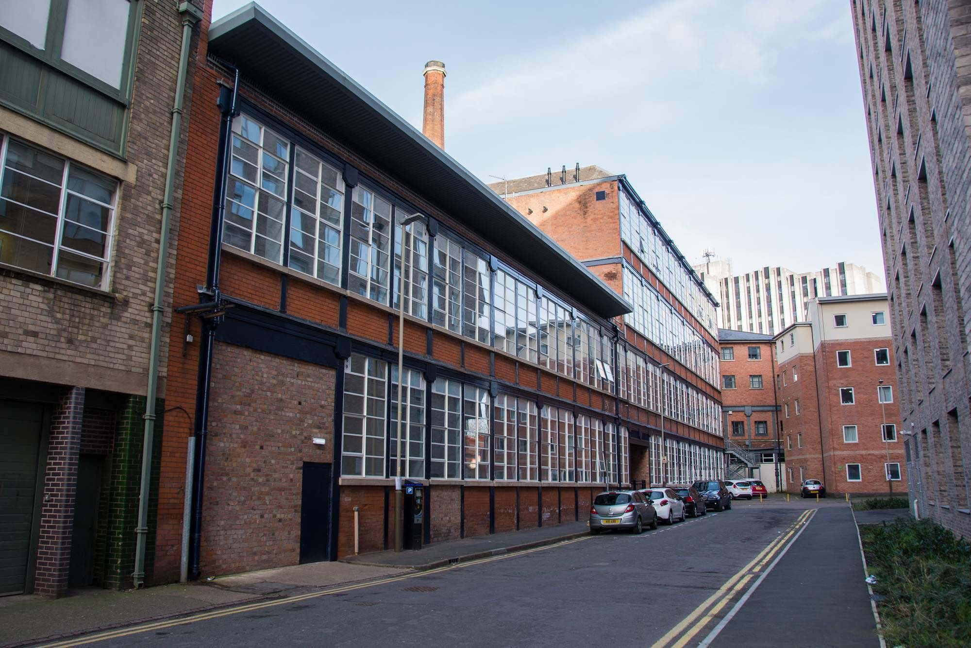 The iron frame factory looking from Henshaw Street -