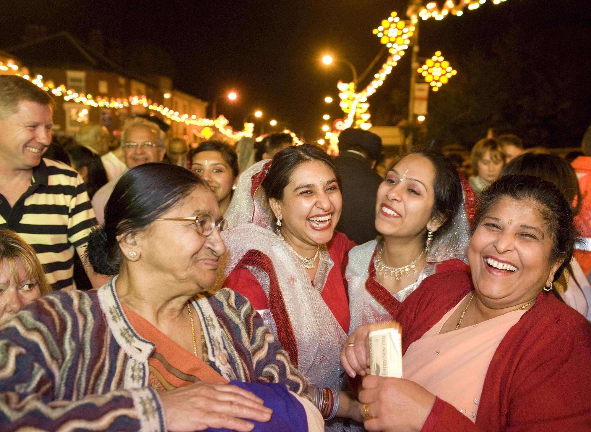 Enjoying the Diwali Lights switch on celebrations - 