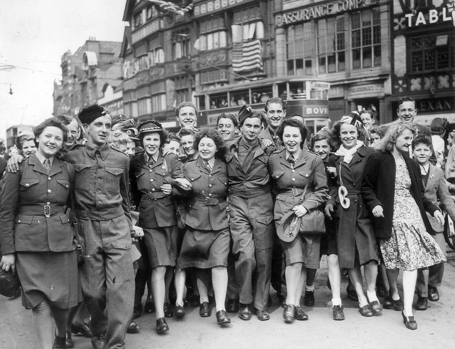 Celebrating near the Clock Tower - Leicester Mercury