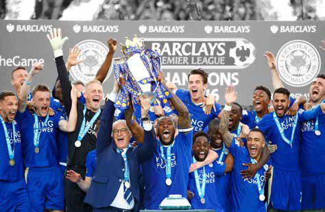 English Premier League 2015/16 season champions - LCFC/Plumb Images