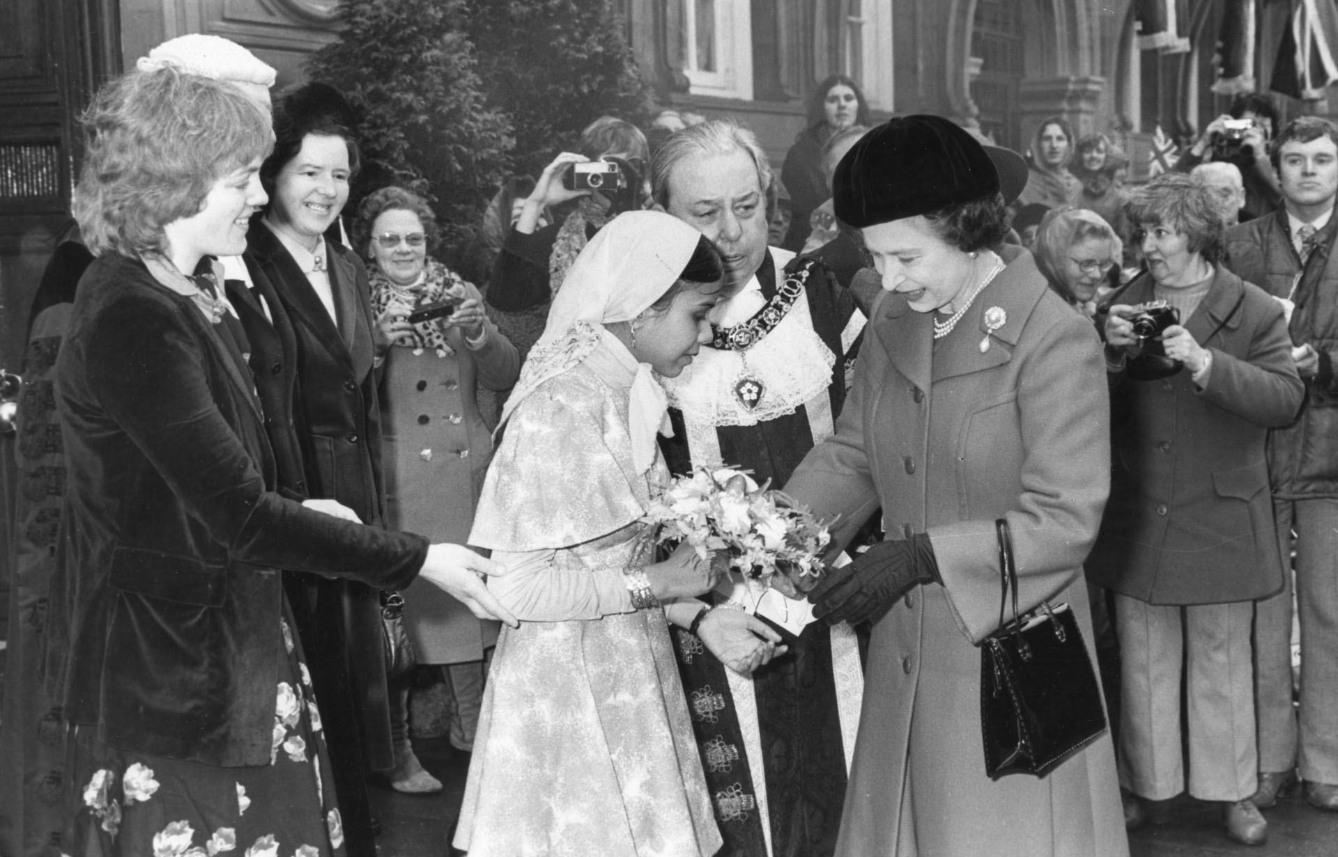 The Queen meets people from Leicester, 1980 - Picture Courtesy Leicester Mercury