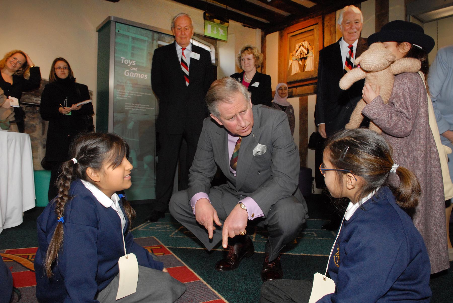 Prince Charles at Newarke Houses in 2008 -