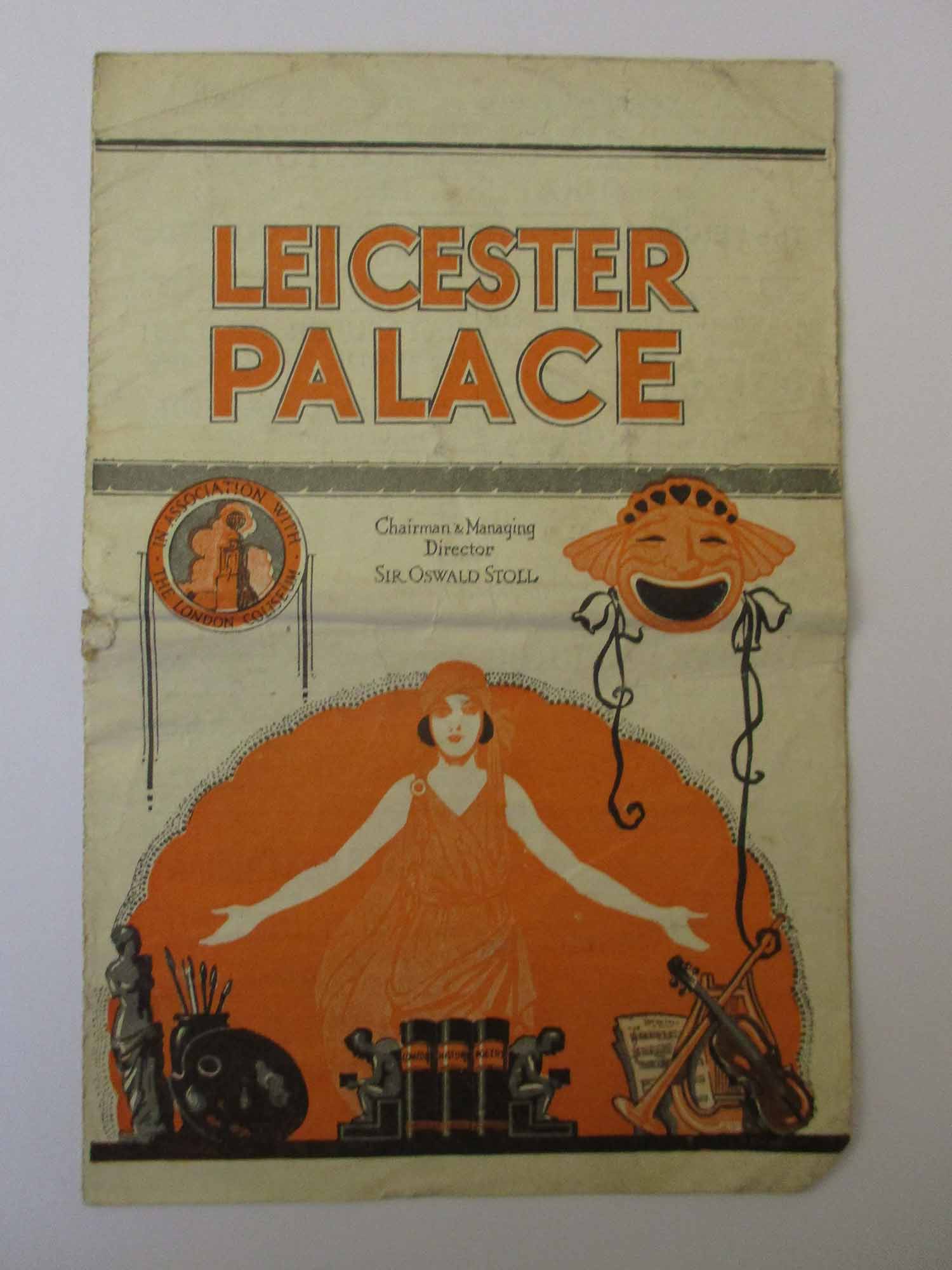 Programme for the Palace Theatre,  September 1927 - Leicester Museums and Galleries